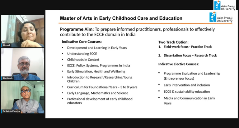 Webinar on the First 1,000 Days and Beyond: Early Childhood Care and Education in India